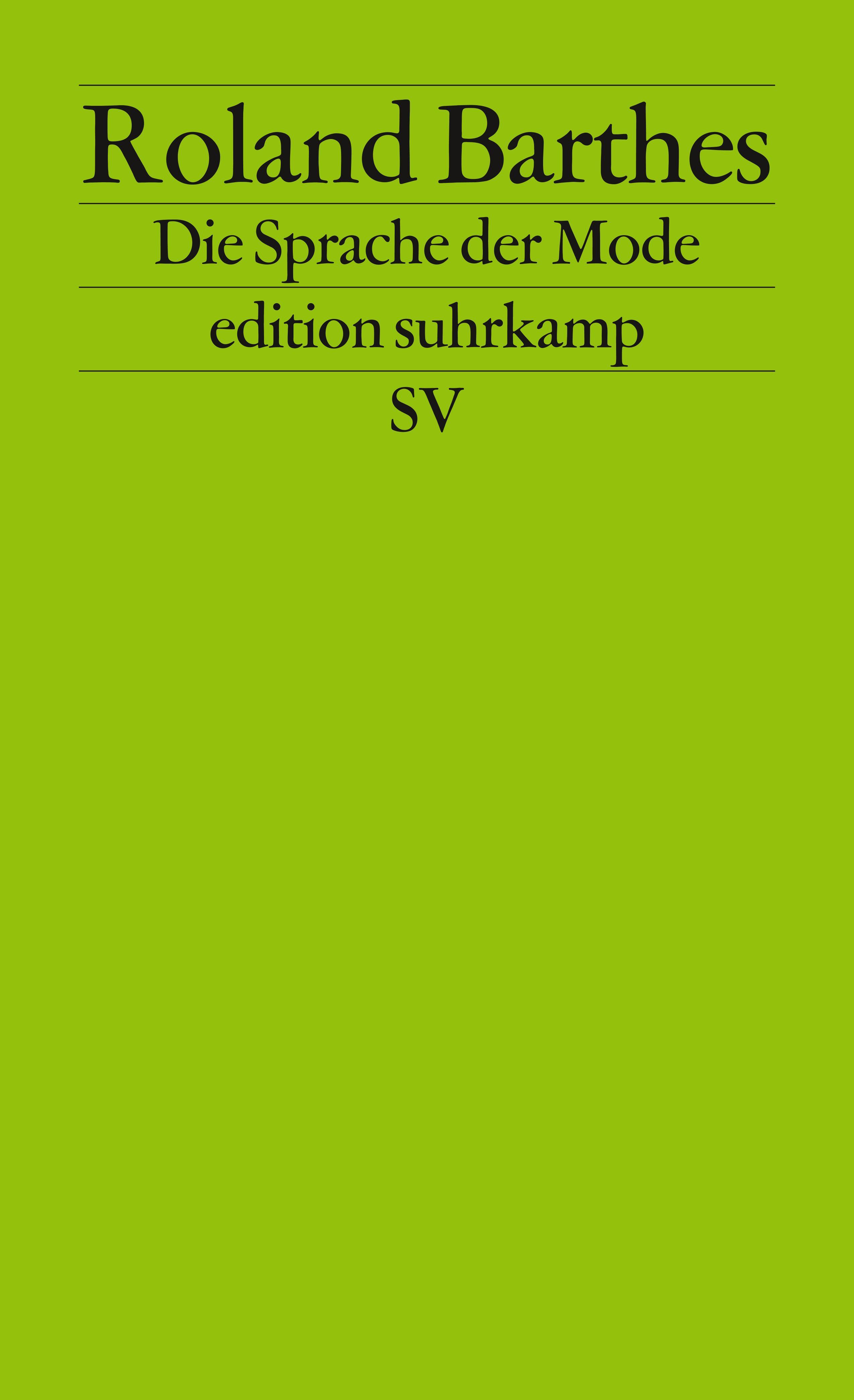 Vorderes Coverbild Die Sprache der Mode