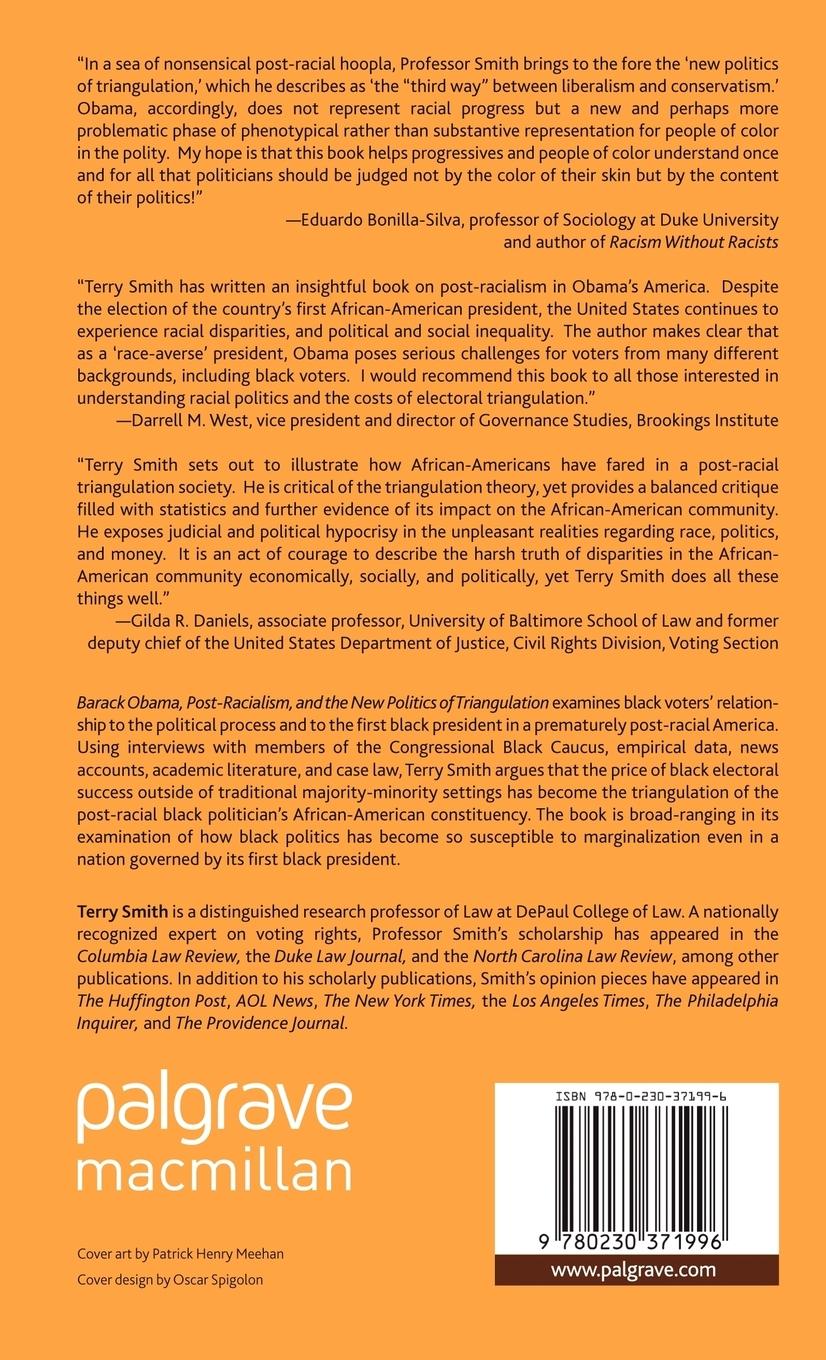 Rückseitencover Barack Obama, Post-Racialism, and the New Politics of Triangulation