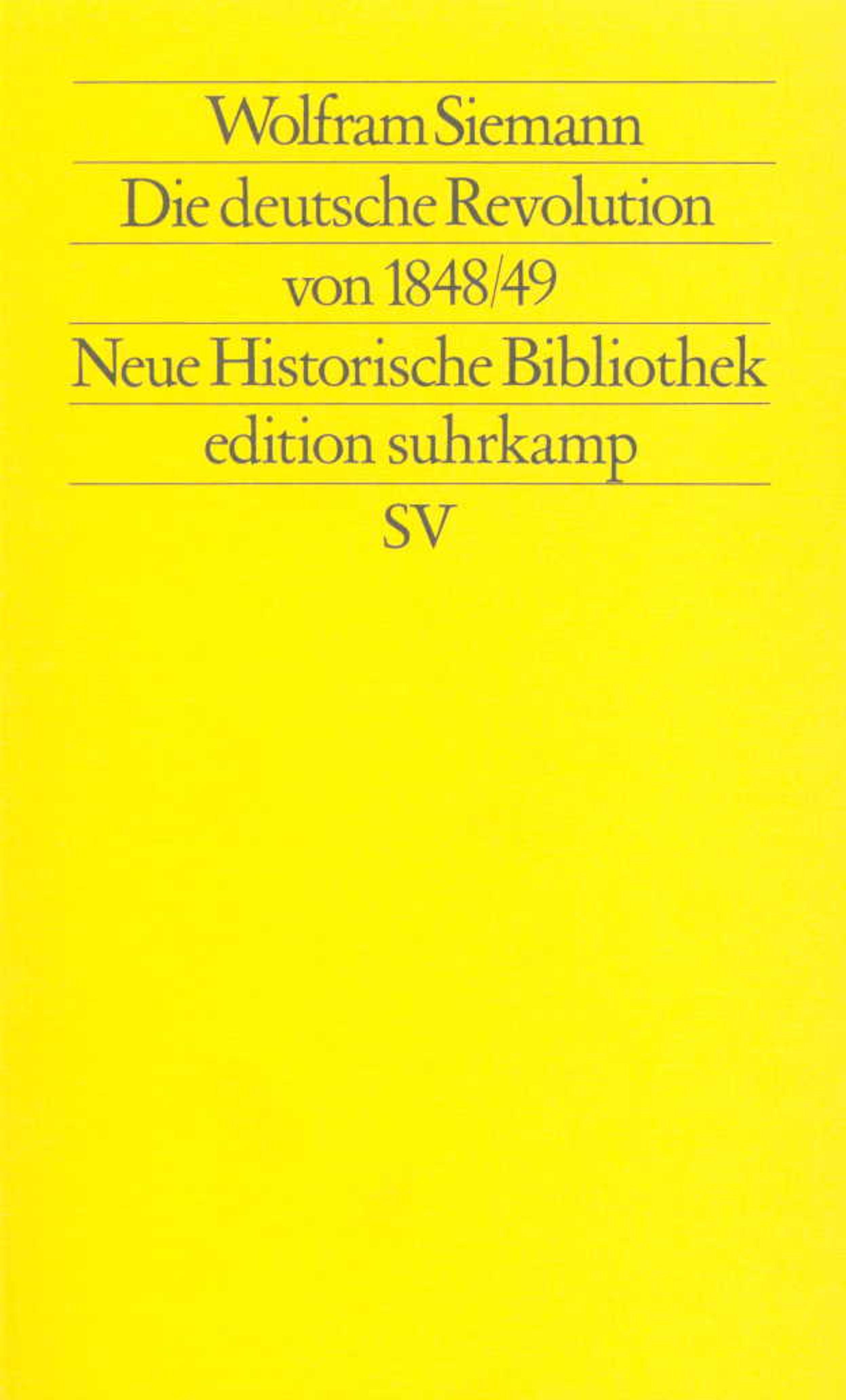 Vorderes Coverbild Die deutsche Revolution von 1848/49