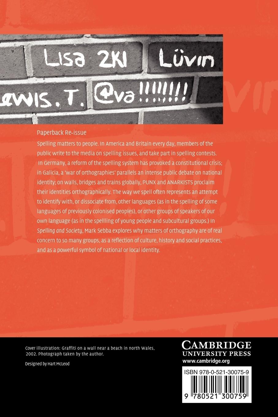 Rückseitencover Spelling and Society