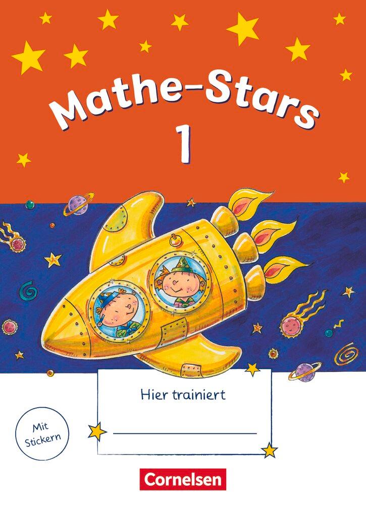 Vorderes Coverbild Mathe-Stars 1. Schuljahr. Übungsheft mit Lösungsheft