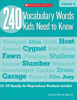 Vorderes Coverbild 240 Vocabulary Words Kids Need to Know: Grade 3