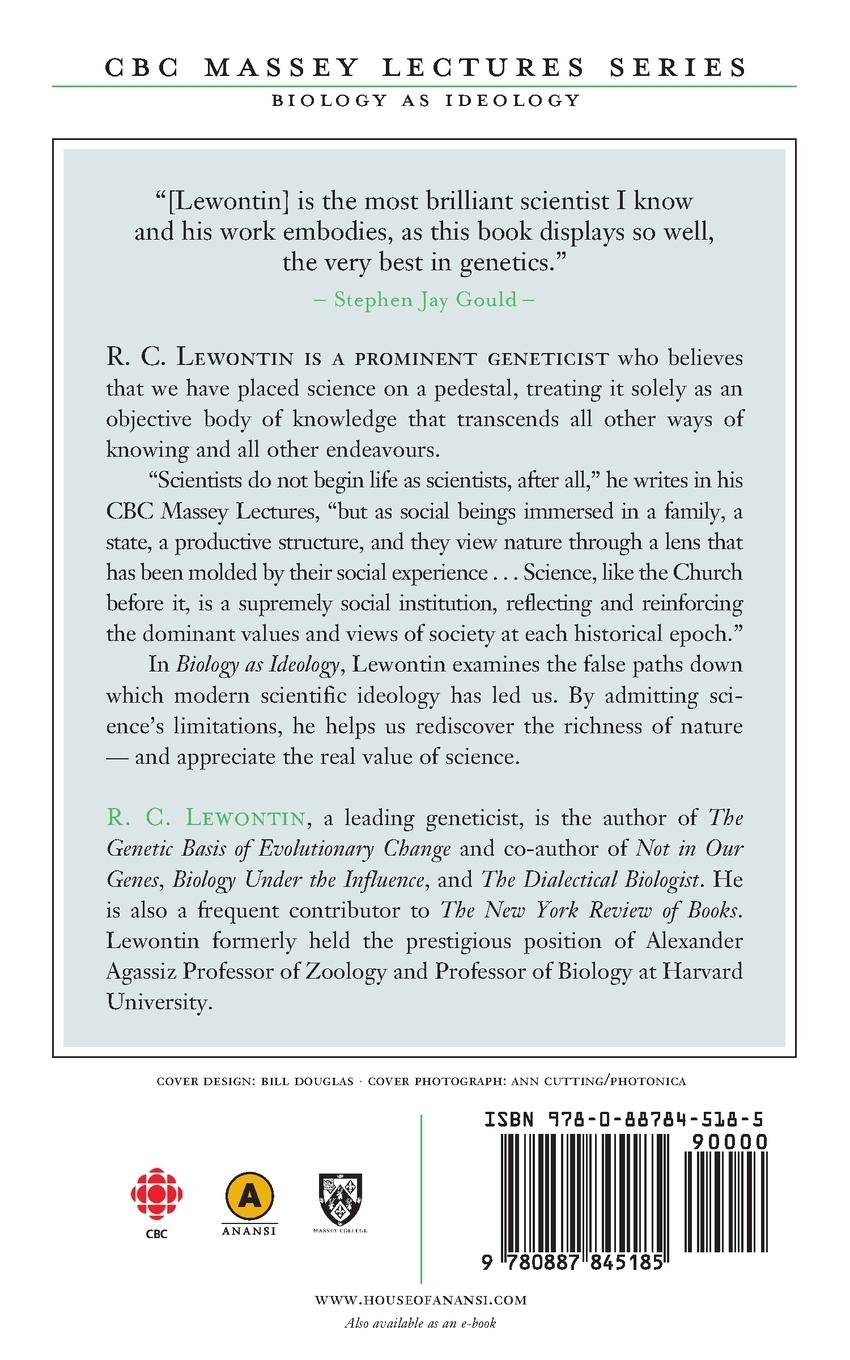 Rückseitencover Biology As Ideology