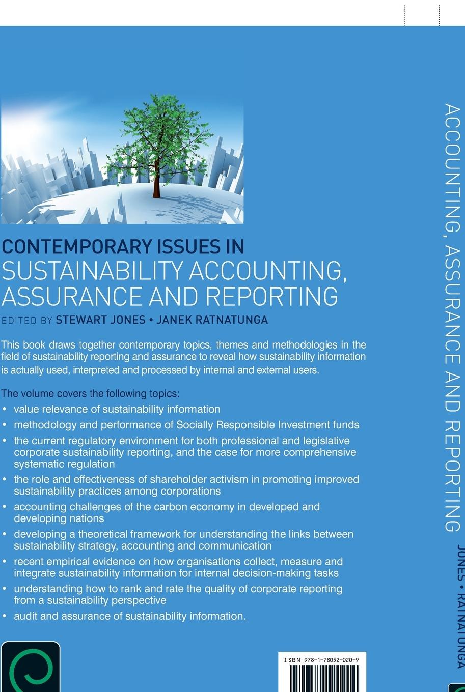 Rückseitencover Contemporary Issues in Sustainability Accounting, Assurance and Reporting
