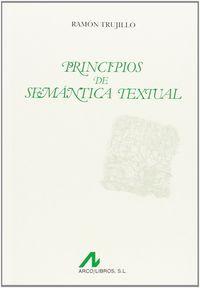 Vorderes Coverbild Principios de semántica textual