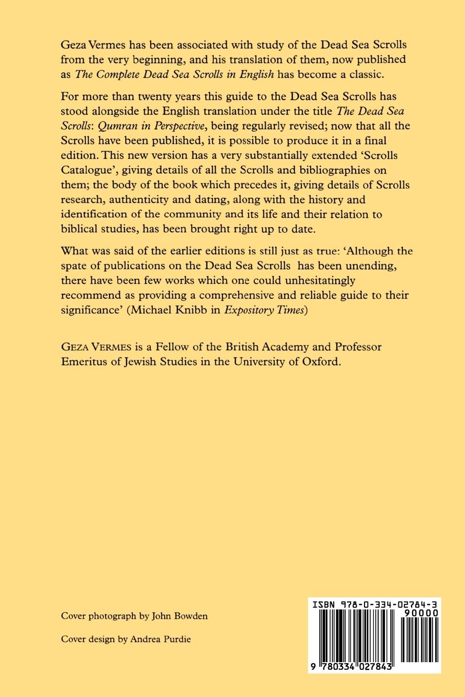 Rückseitencover An Introduction to the Complete Dead Sea Scrolls