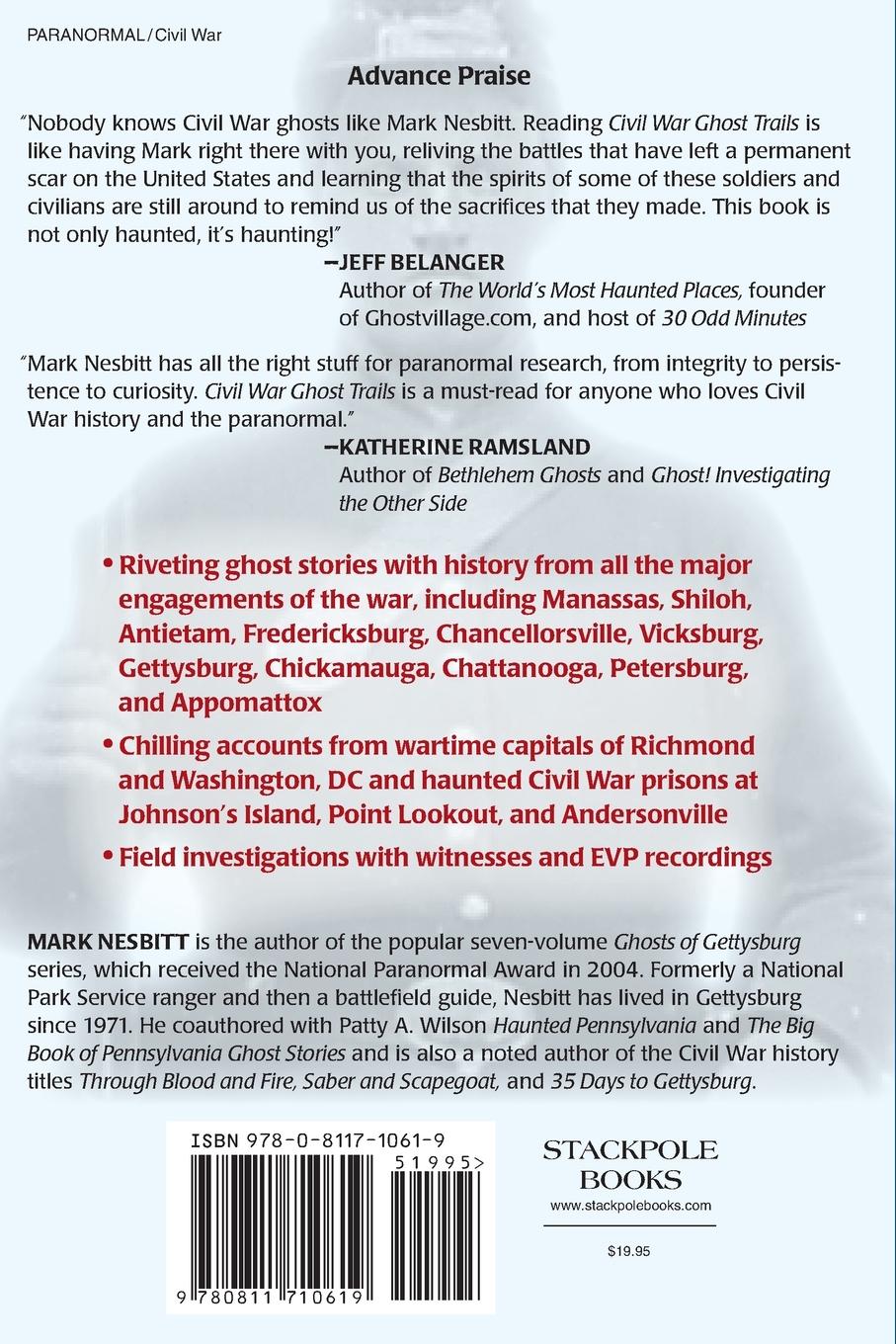 Rückseitencover Civil War Ghost Trails