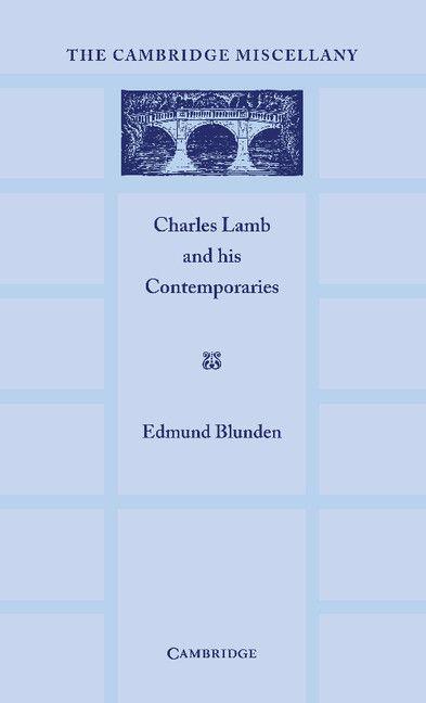 Vorderes Coverbild Charles Lamb and his Contemporaries
