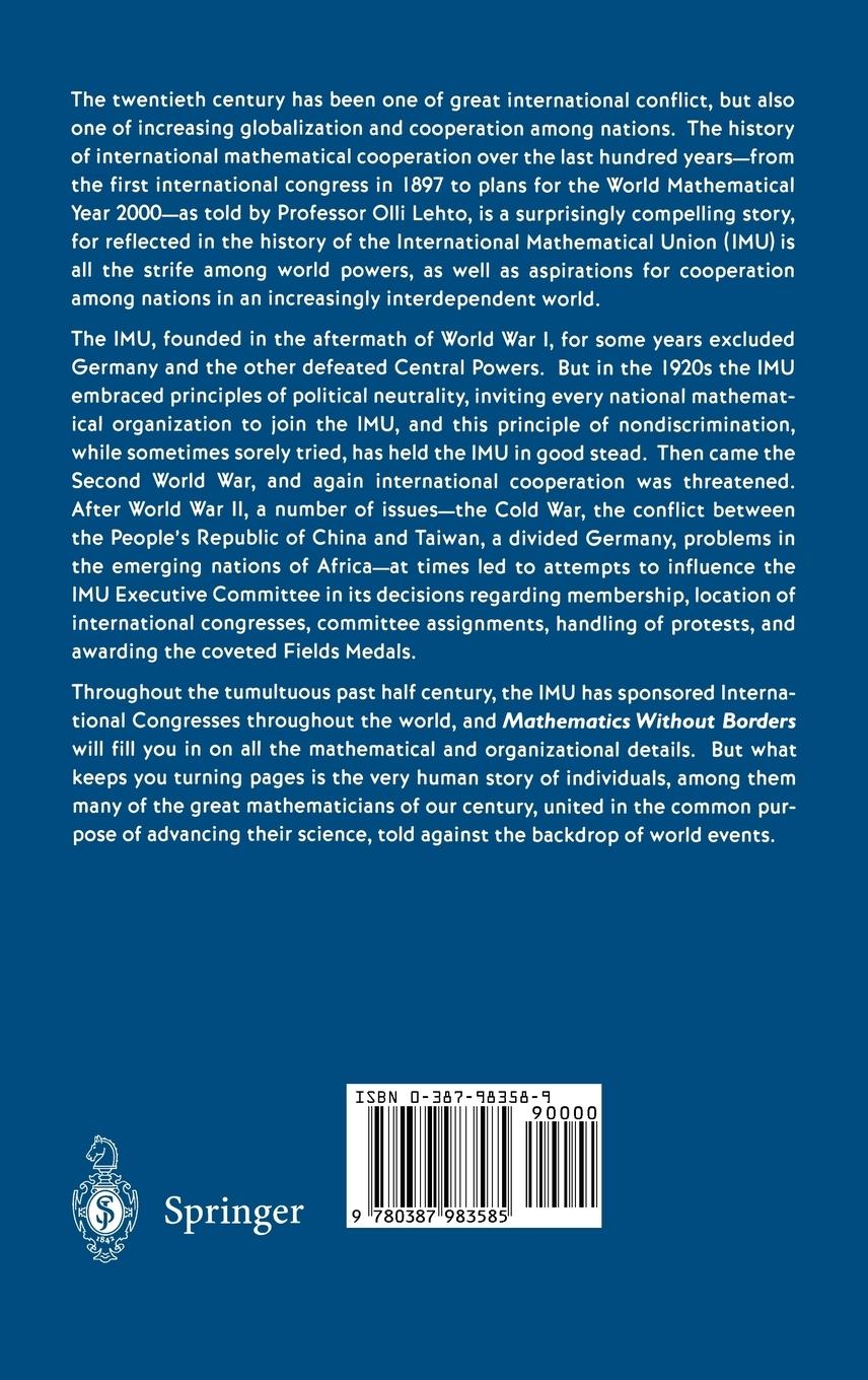 Rückseitencover Mathematics Without Borders