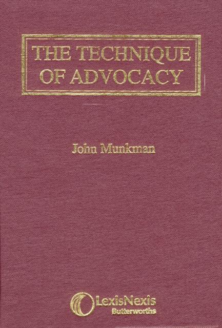 Vorderes Coverbild Munkman: The Technique of Advocacy
