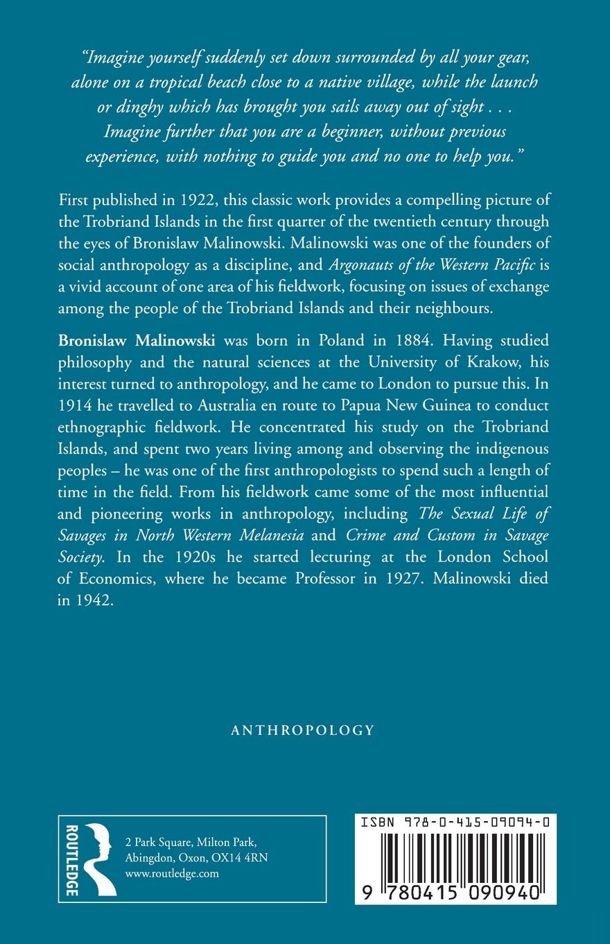 Rückseitencover Argonauts of the Western Pacific