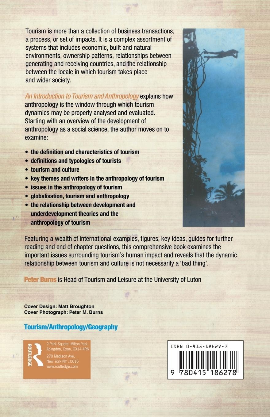Rückseitencover An Introduction to Tourism and Anthropology