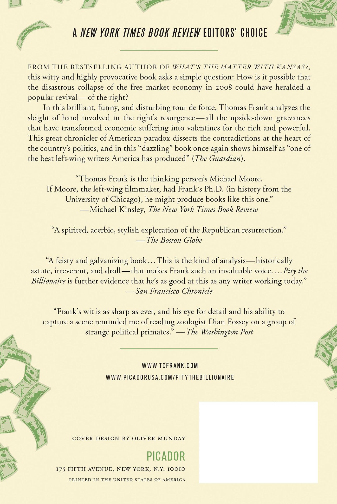 Rückseitencover PITY THE BILLIONAIRE