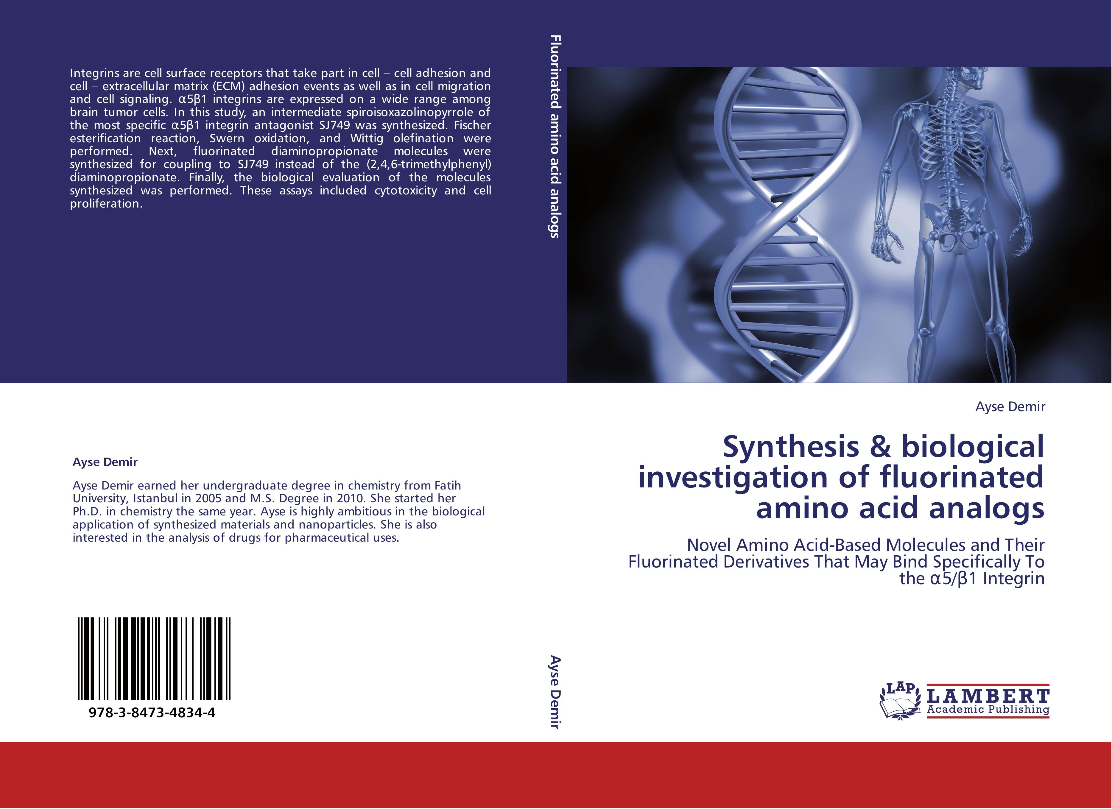 Vorderes Coverbild Synthesis & biological investigation of fluorinated amino acid analogs
