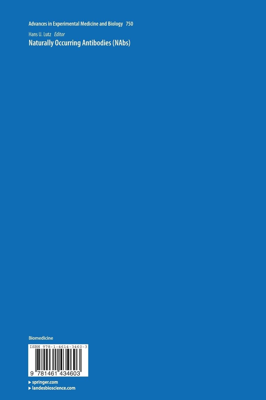 Rückseitencover Naturally Occurring Antibodies (NAbs)