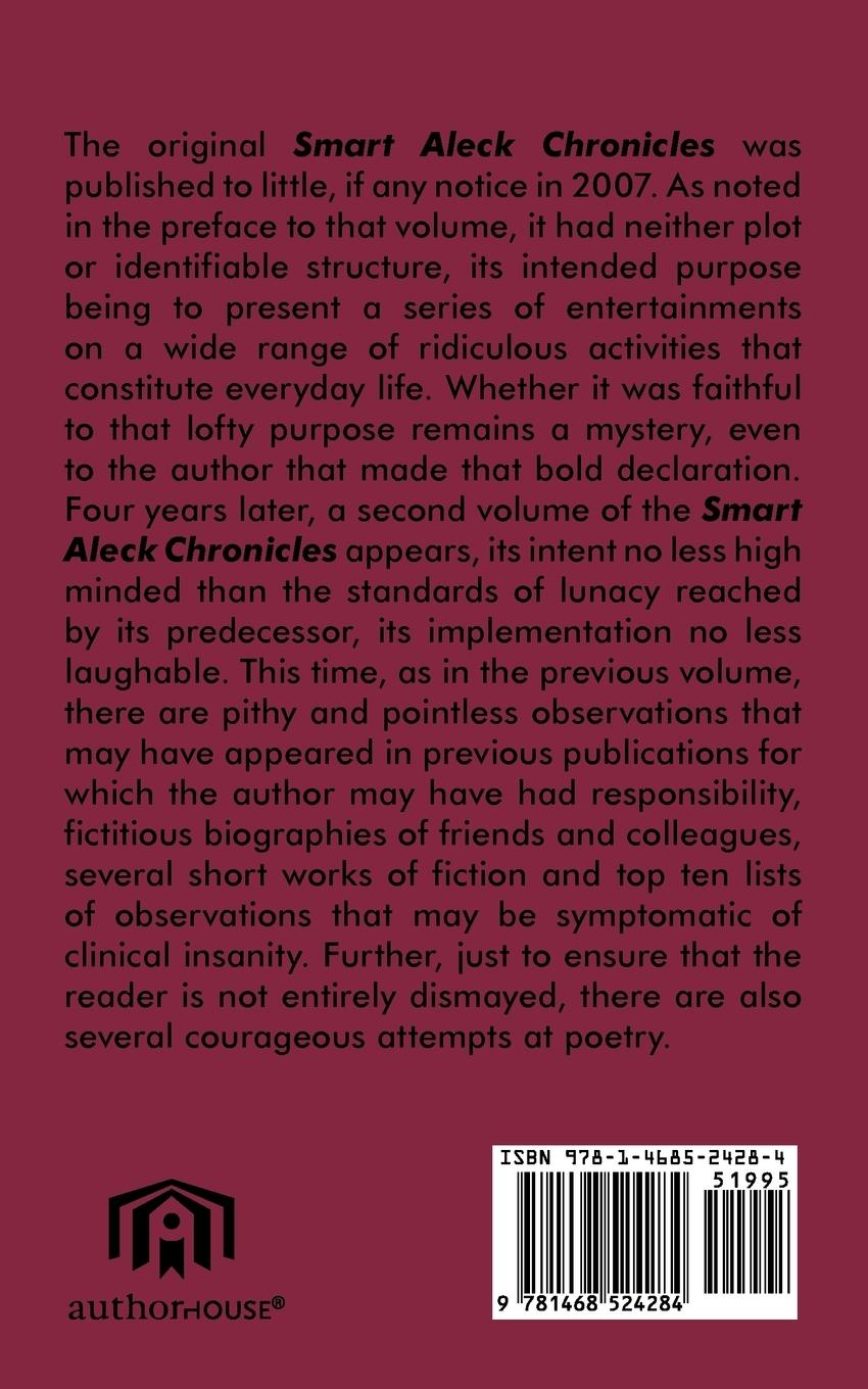 Rückseitencover The Smart Aleck Chronicles II