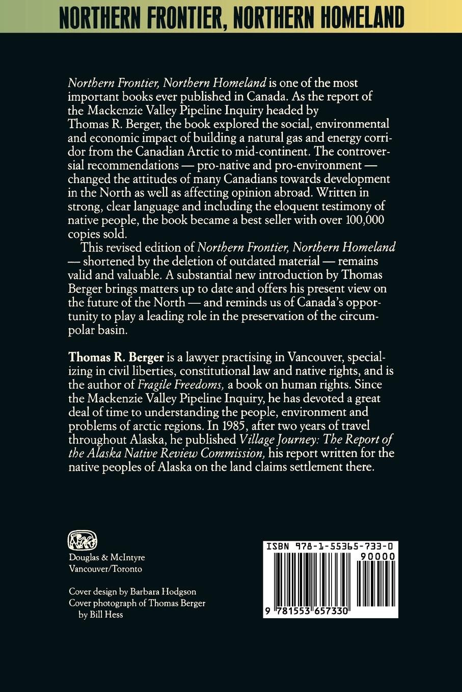 Rückseitencover Northern Frontier, Northern Homeland