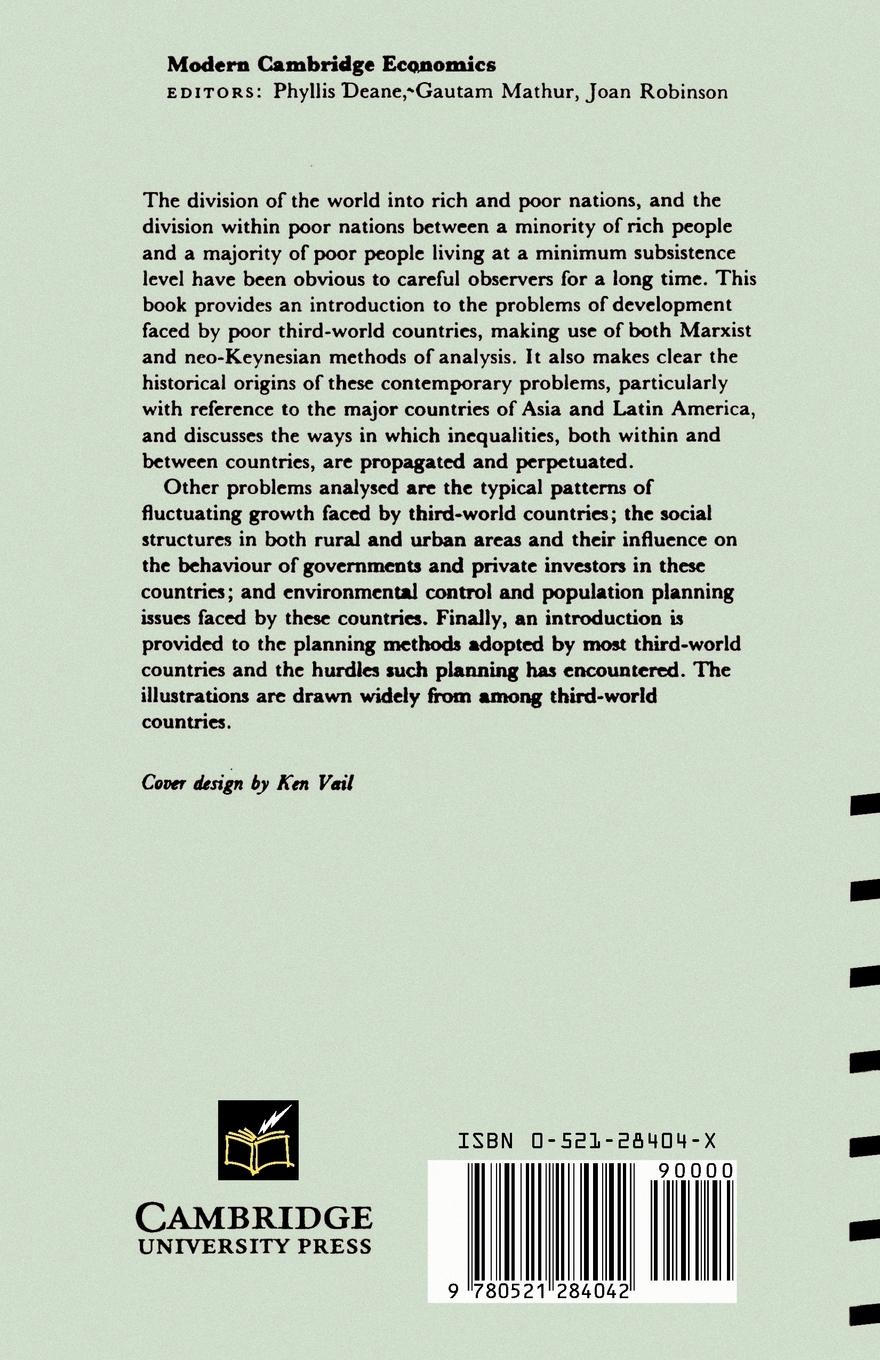 Rückseitencover The Political Economy of Underdevelopment