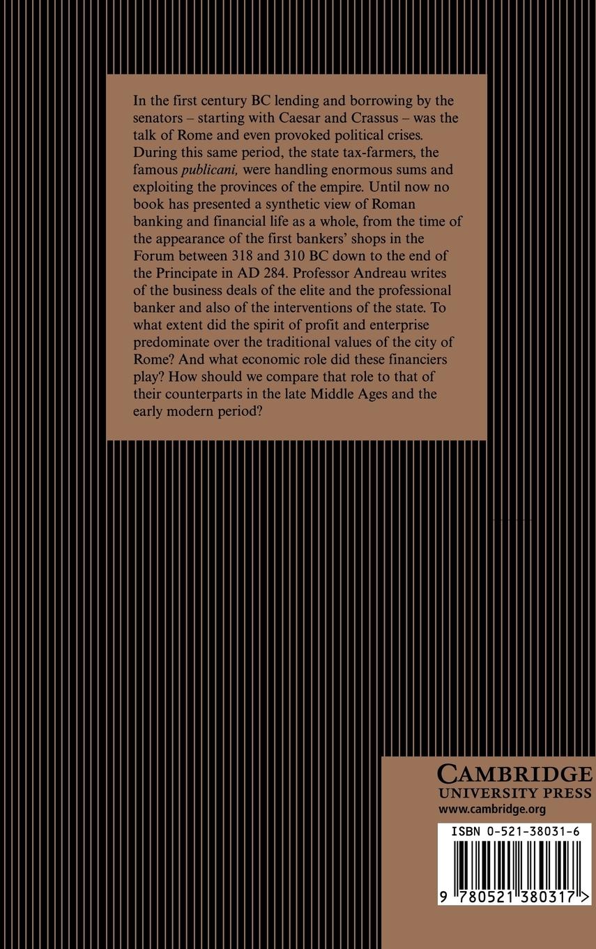 Rückseitencover Banking and Business in the Roman World