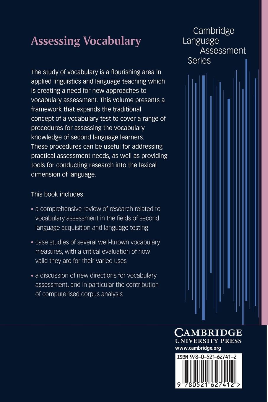 Rückseitencover Assessing Vocabulary