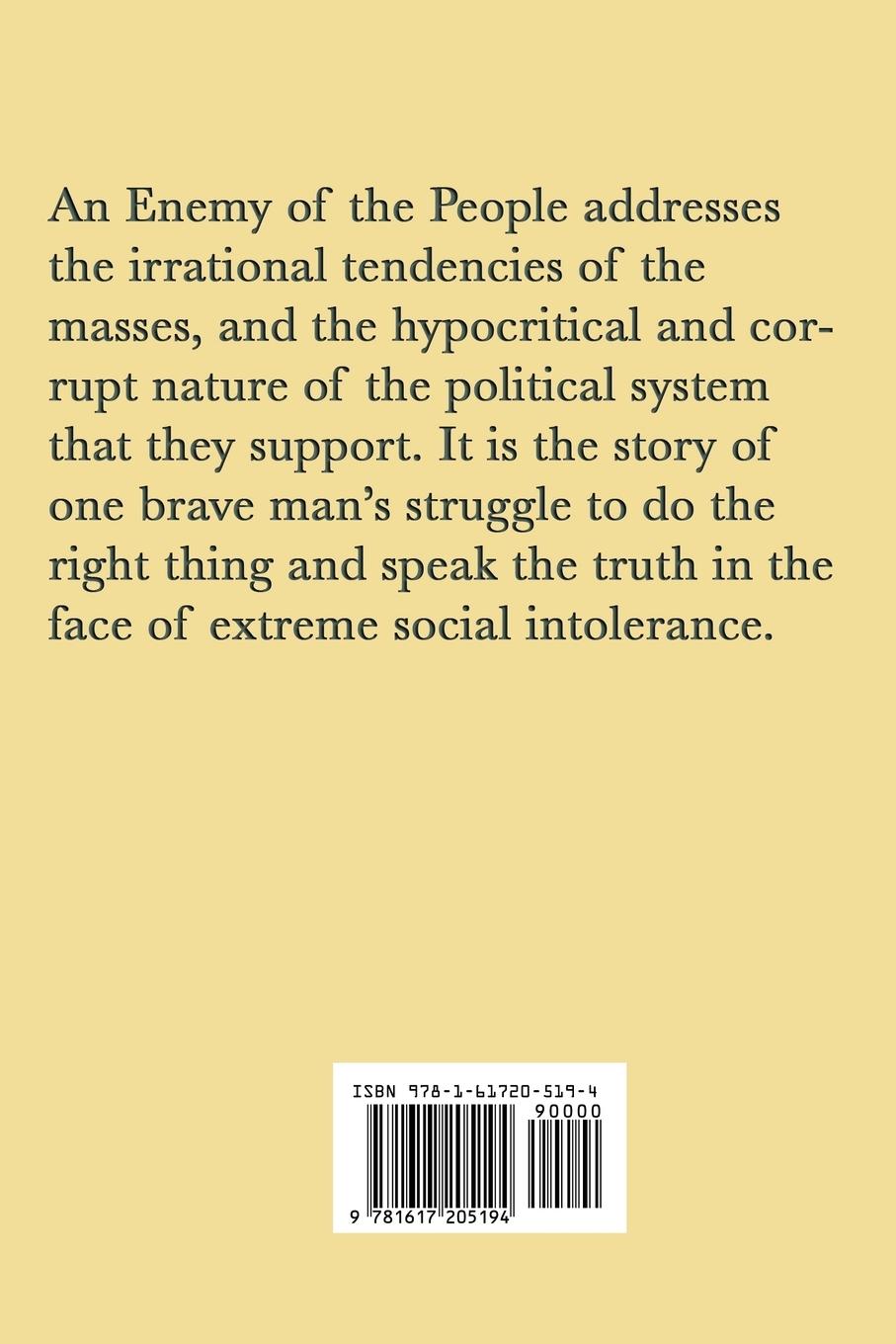 Rückseitencover An Enemy of the People