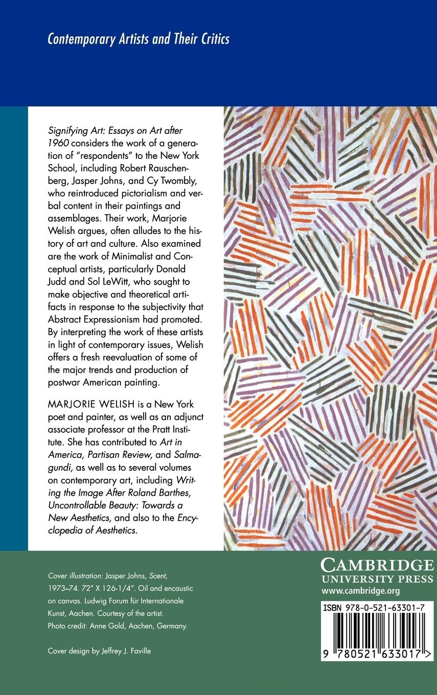 Rückseitencover Signifying Art