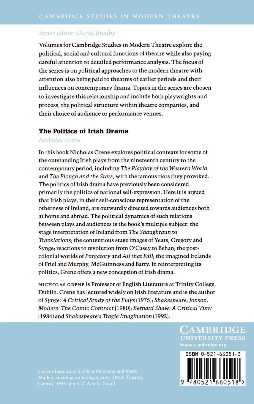 Rückseitencover The Politics of Irish Drama
