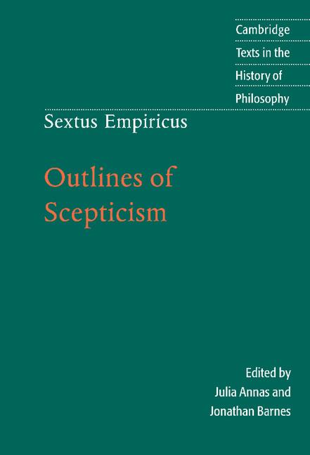 Vorderes Coverbild Outlines of Scepticism