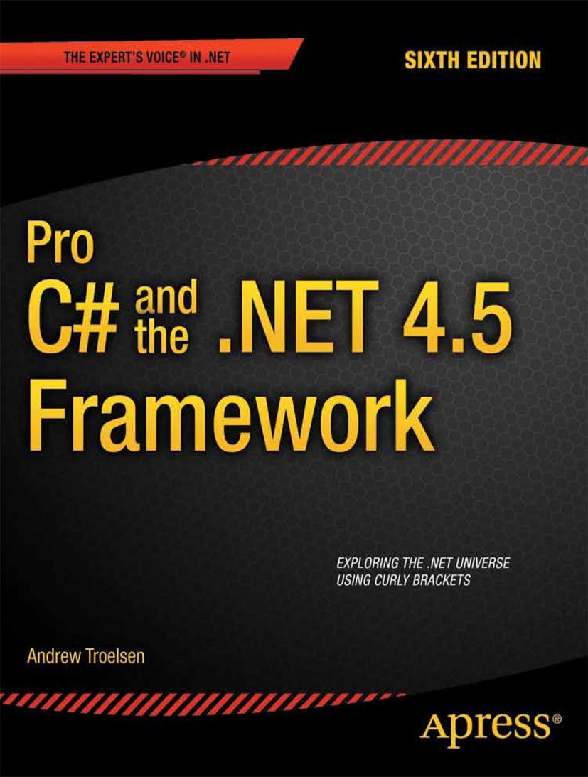 Vorderes Coverbild Pro C# 5.0 and the .Net 4.5 Framework
