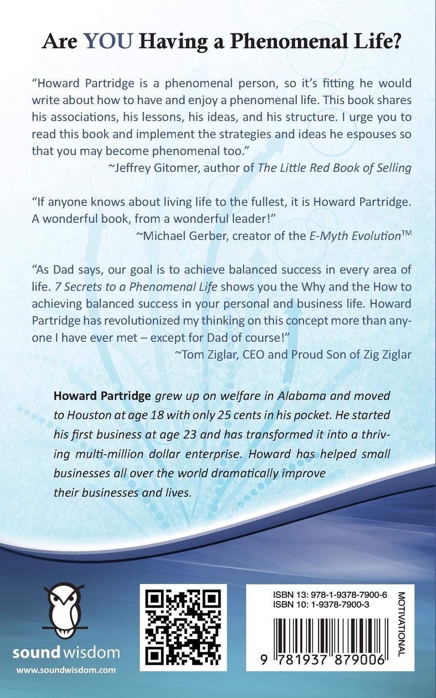 Rückseitencover 7 Secrets of a Phenomenal L.I.F.E.