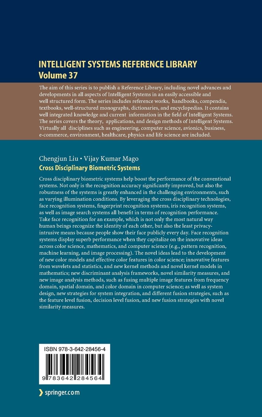 Rückseitencover Cross Disciplinary Biometric Systems