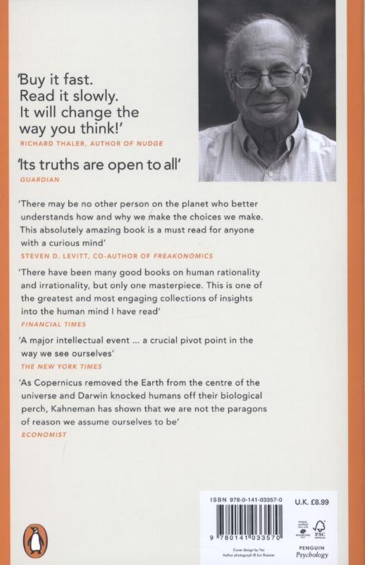 Rückseitencover Thinking, Fast and Slow