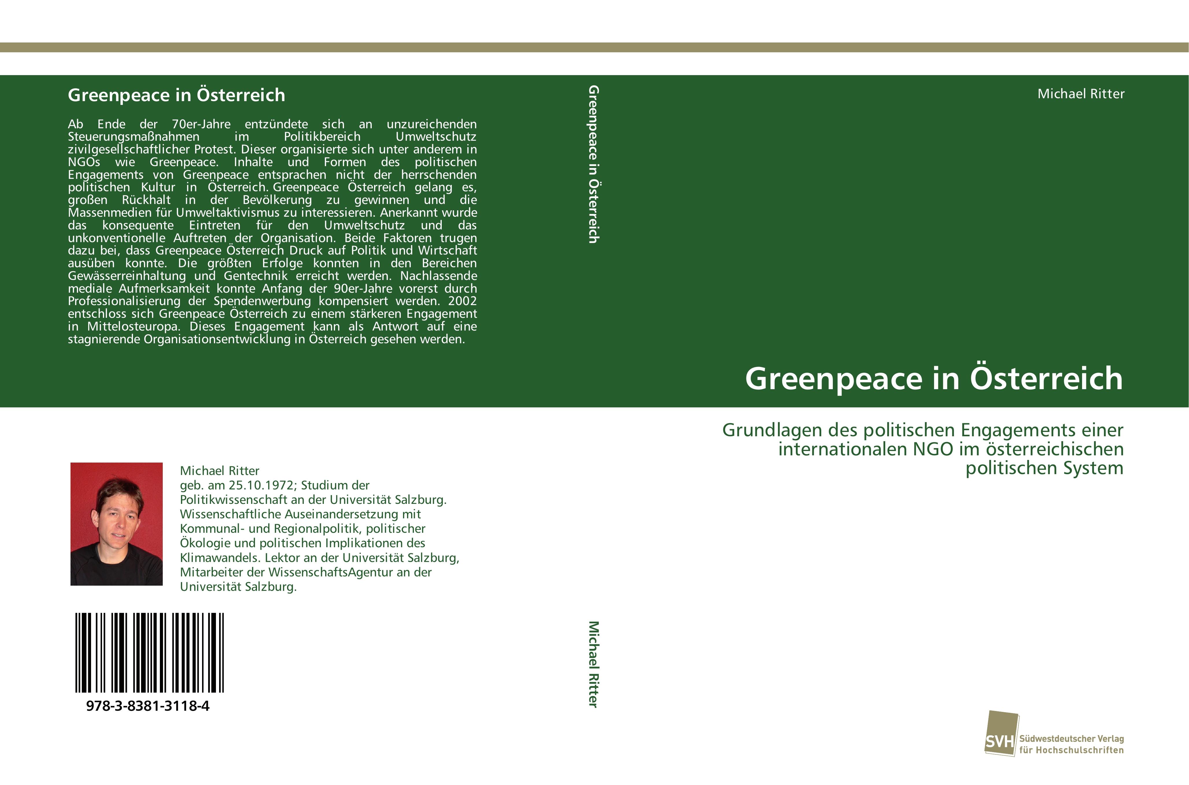 Vorderes Coverbild Greenpeace in Österreich