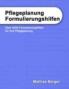 Vorderes Coverbild Pflegeplanung Formulierungshilfen