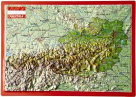 Vorderes Coverbild Reliefpostkarte Österreich