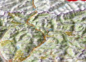 Beispielinhalt (Bild) Reliefpostkarte Südtirol