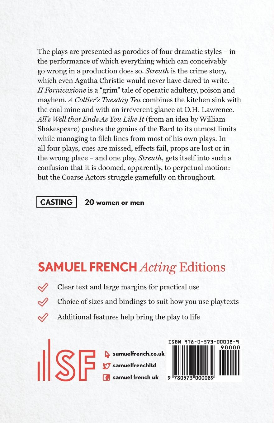 Rückseitencover Four Plays for Coarse Actors