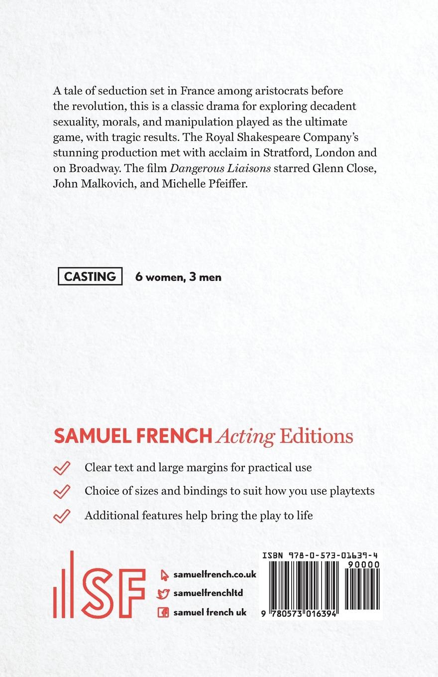 Rückseitencover Les Liaisons Dangereuses