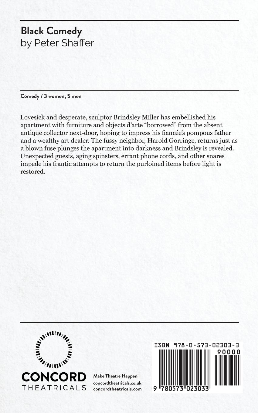 Rückseitencover Black Comedy