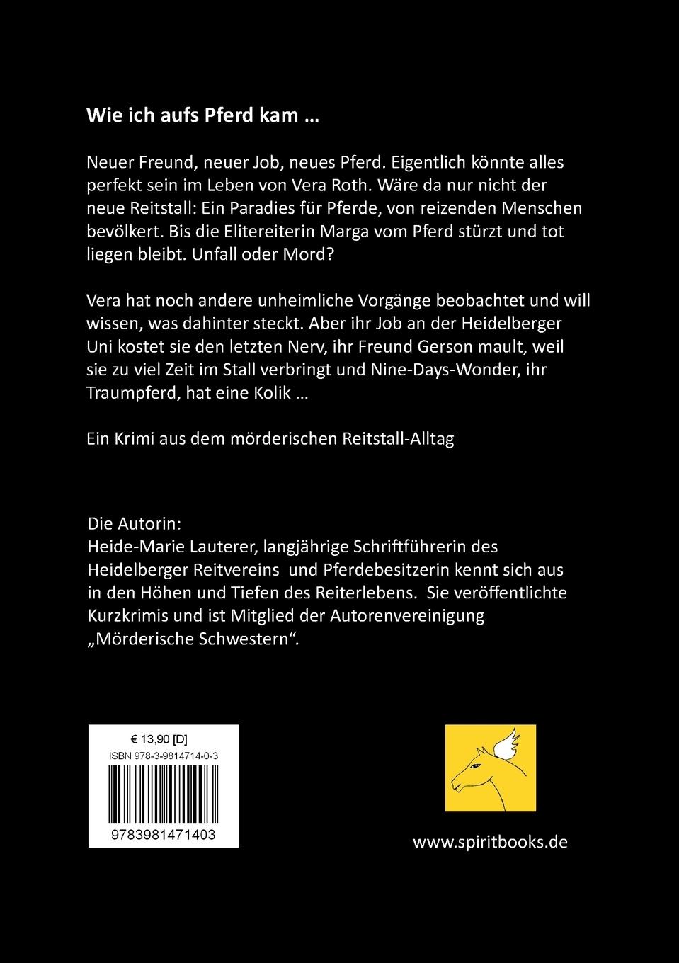 Rückseitencover Mörderischer Galopp