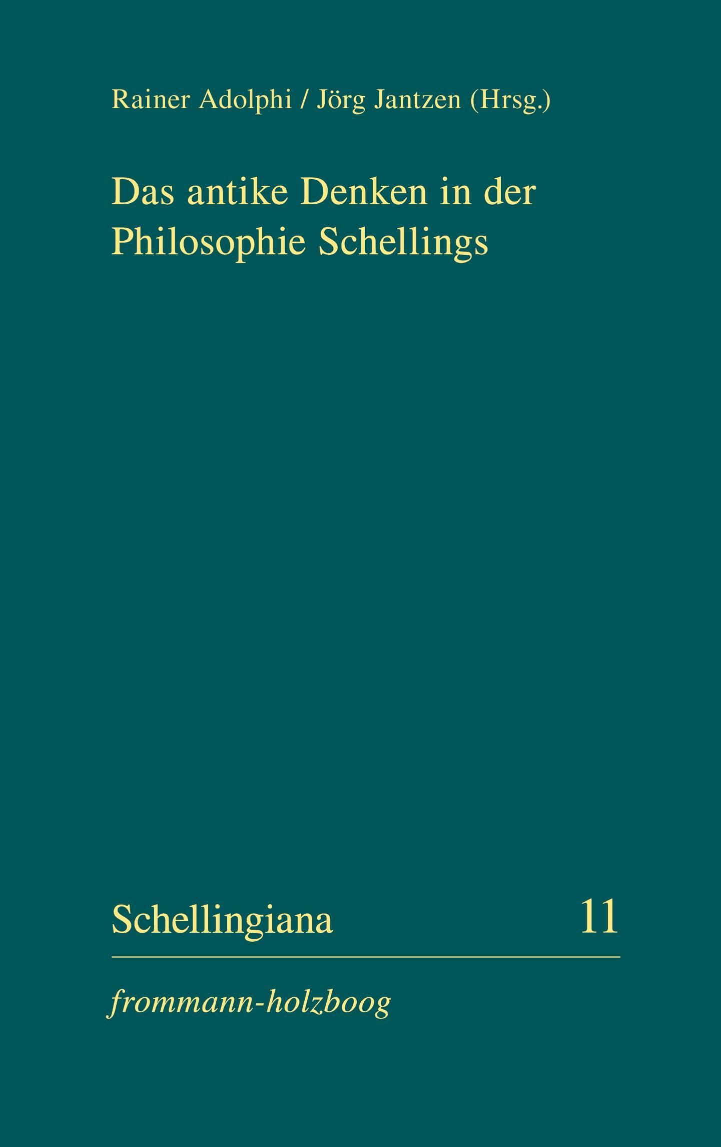 Vorderes Coverbild Das antike Denken in der Philosophie Schellings