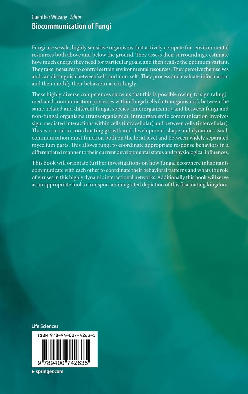 Rückseitencover Biocommunication of Fungi