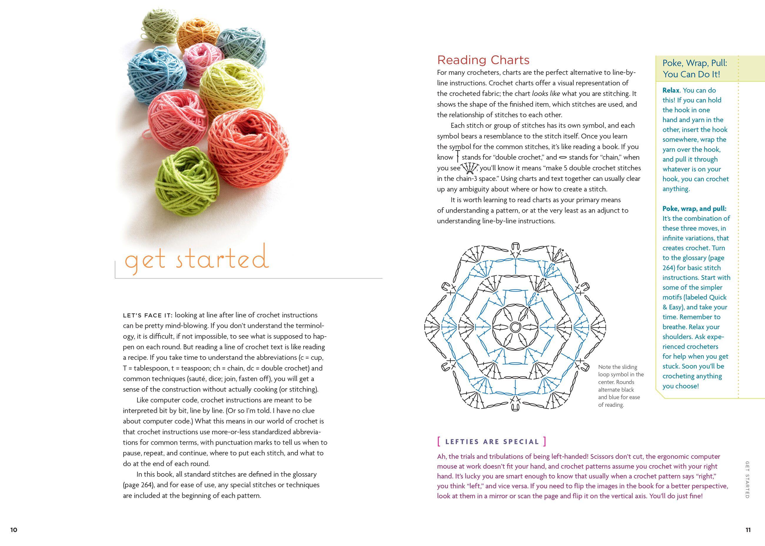 Beispielinhalt (Bild) Connect-the-Shapes Crochet Motifs