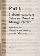 Vorderes Coverbild Partita. Siebenundzwanzig Sätze zur Dresdner Musikgeschichte.