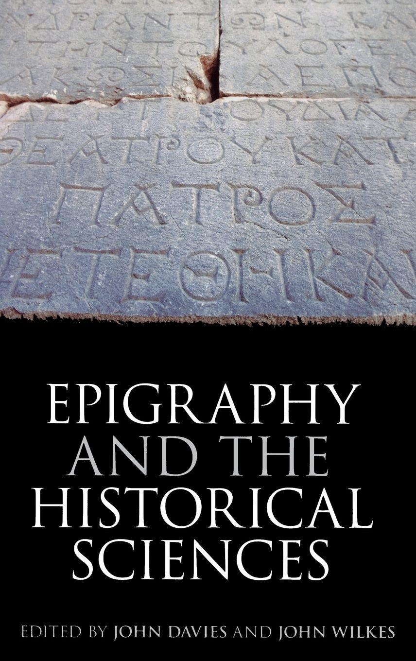 Vorderes Coverbild PBA 177 EPIGRAPHY HISTORIC SCIENCES CTB