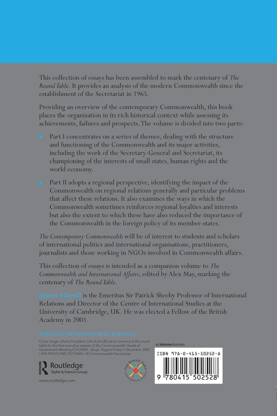 Rückseitencover The Contemporary Commonwealth