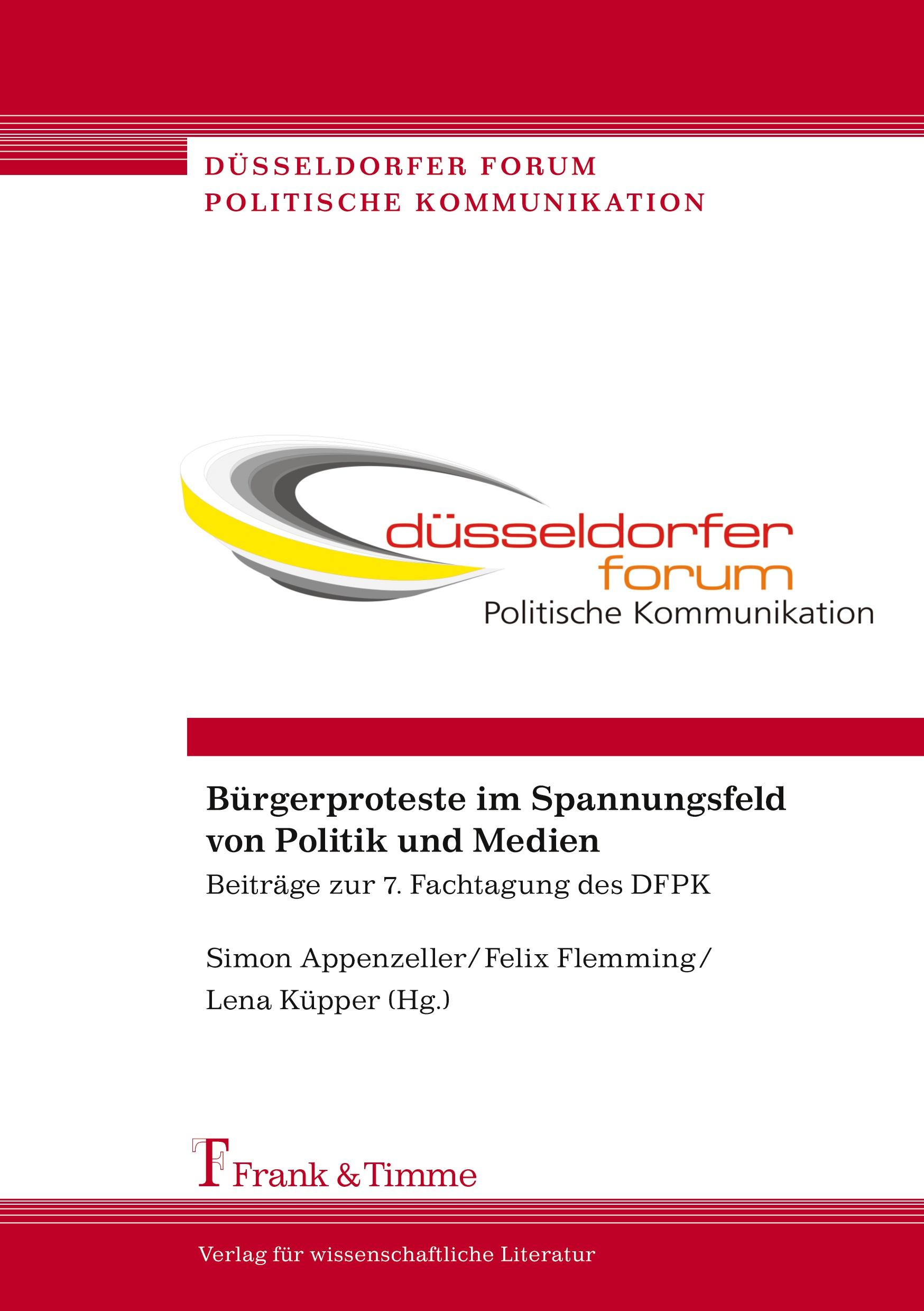 Vorderes Coverbild Bürgerproteste im Spannungsfeld von Politik und Medien