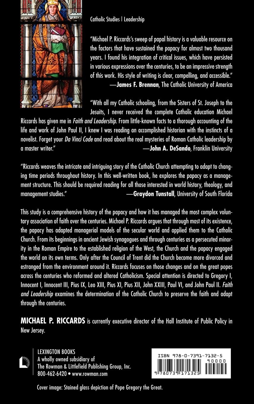 Rückseitencover Faith and Leadership