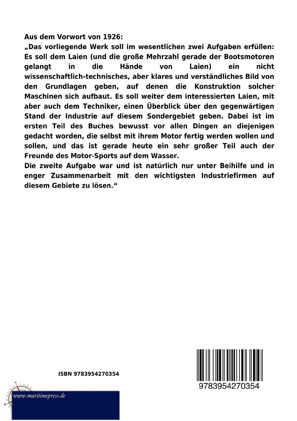 Rückseitencover Klassische Bootsmotoren