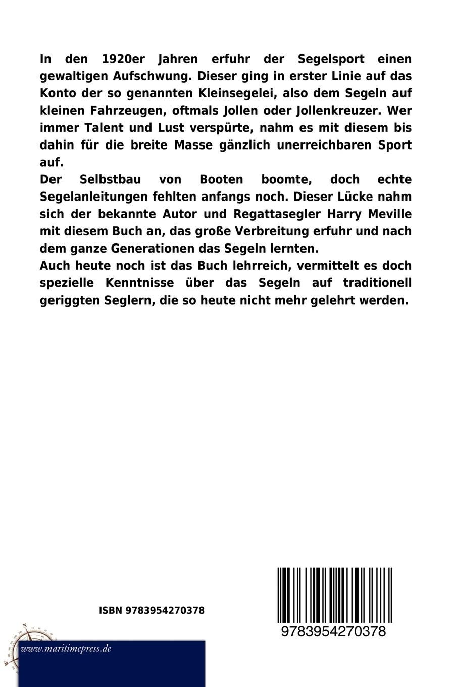 Rückseitencover Segeln für Anfänger